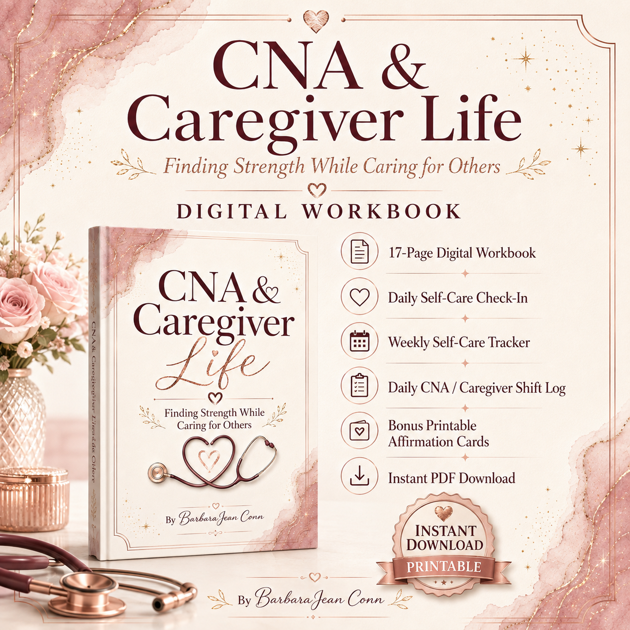 The CNA & Caregiver Life Workbook – Daily Planner & Self-Care Companion